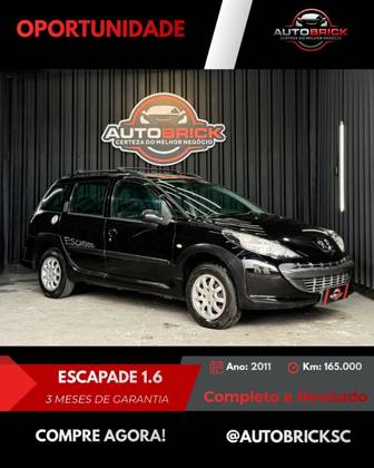 PEUGEOT 207 1.6 ESCAPADE 16V FLEX 4P MANUAL PEUGEOT 207 1.6 ESCAPADE 16V FLEX 4P MANUAL